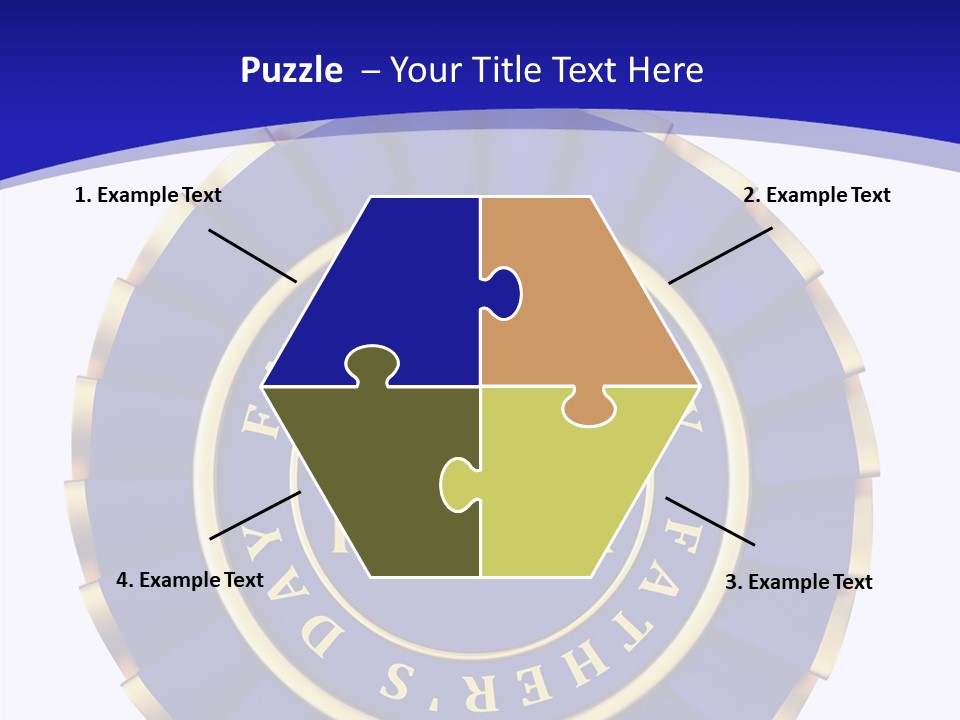 Holiday Dady Trophy PowerPoint Template