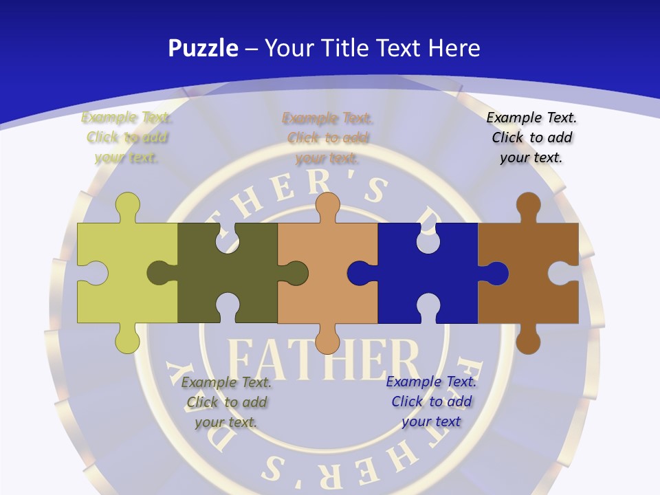 Holiday Dady Trophy PowerPoint Template