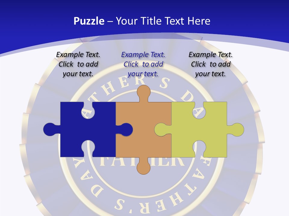 Holiday Dady Trophy PowerPoint Template