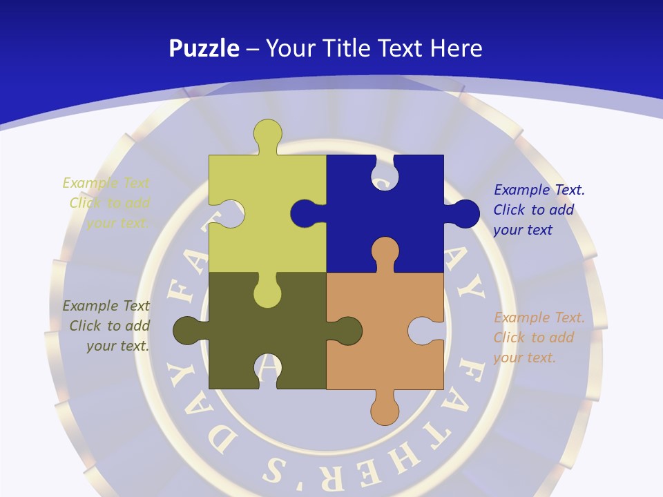 Holiday Dady Trophy PowerPoint Template