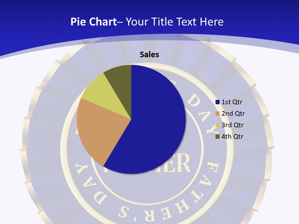 Holiday Dady Trophy PowerPoint Template