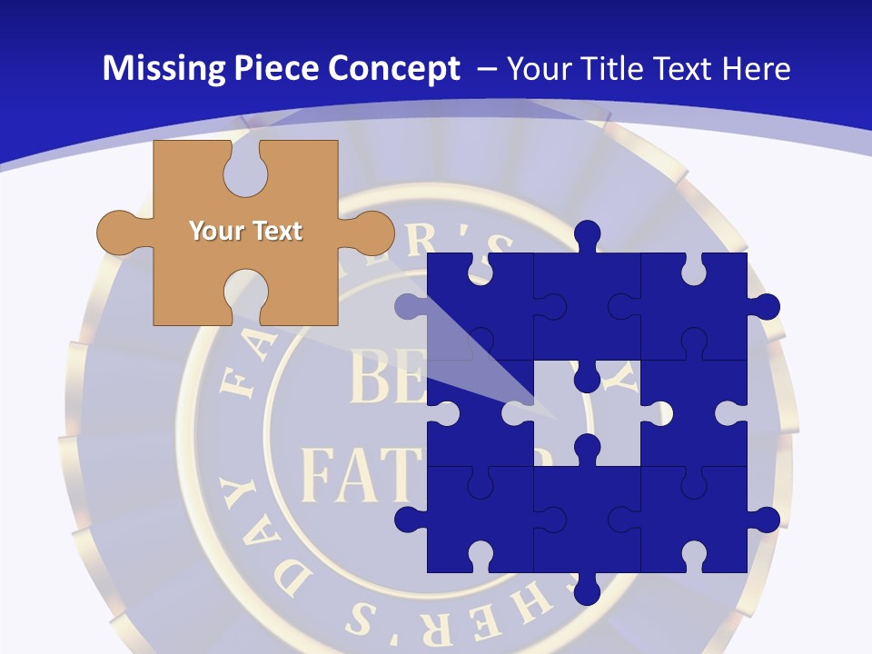 Holiday Dady Trophy PowerPoint Template