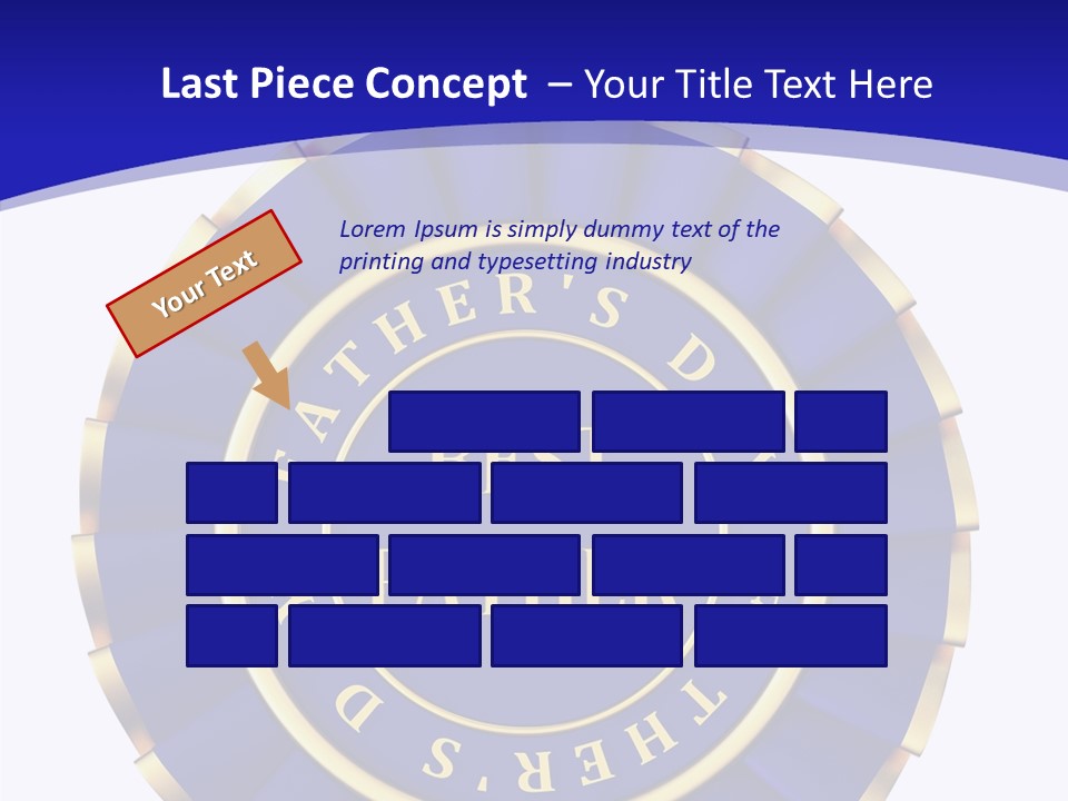 Holiday Dady Trophy PowerPoint Template