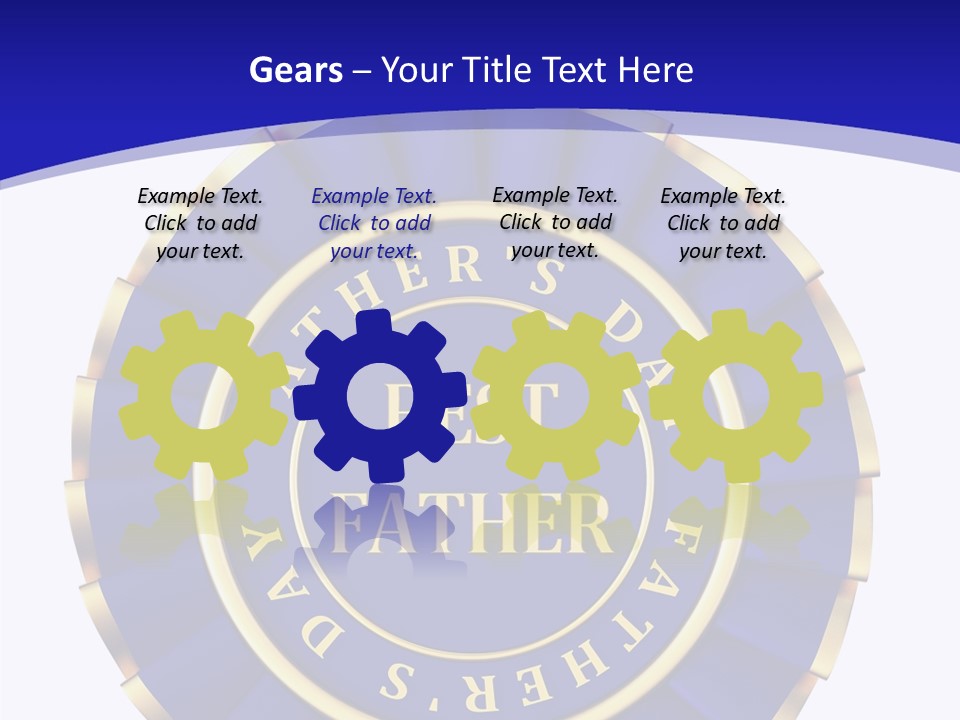 Holiday Dady Trophy PowerPoint Template