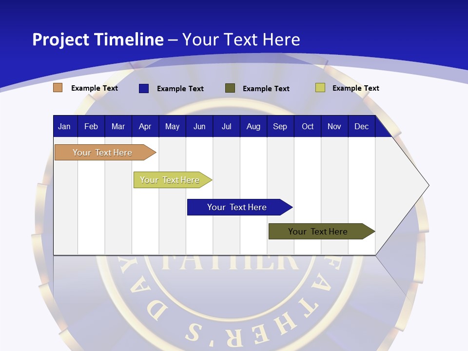 Holiday Dady Trophy PowerPoint Template