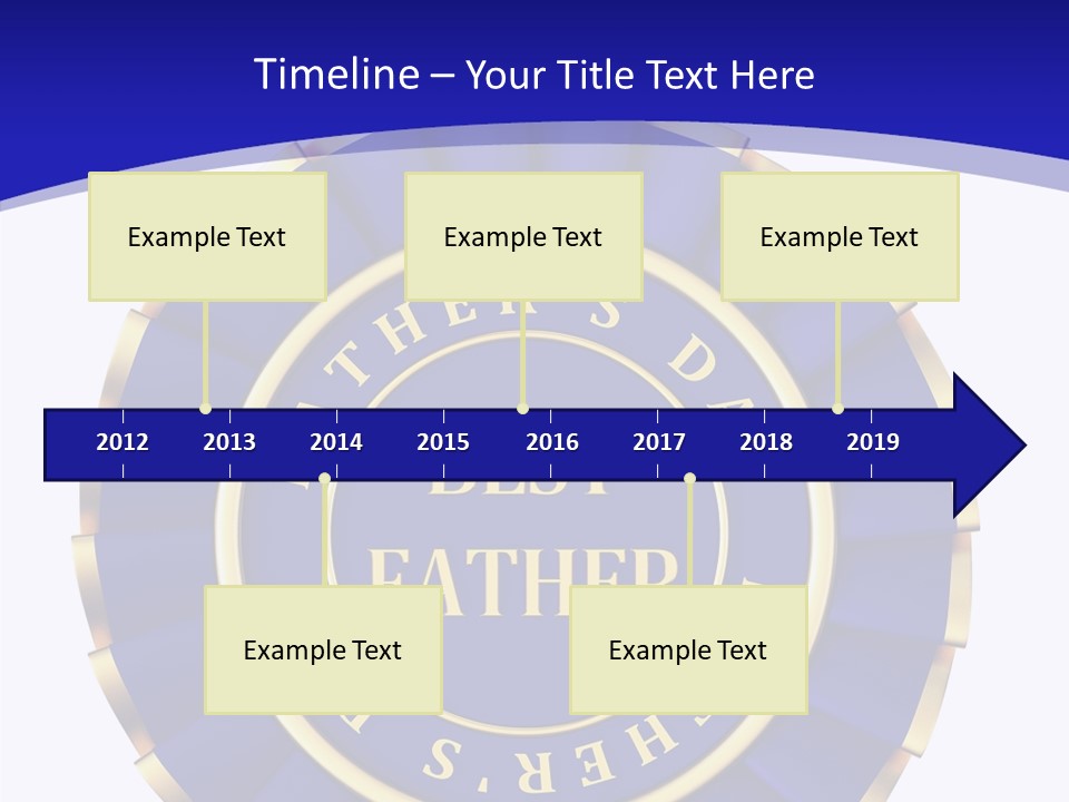 Holiday Dady Trophy PowerPoint Template