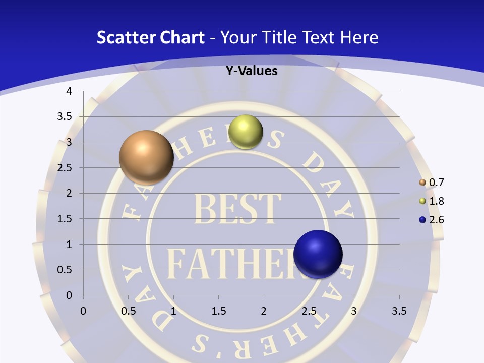 Holiday Dady Trophy PowerPoint Template