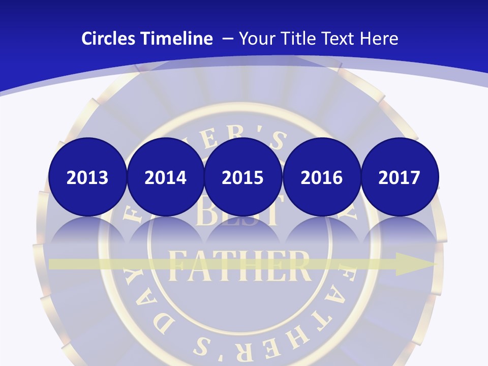 Holiday Dady Trophy PowerPoint Template