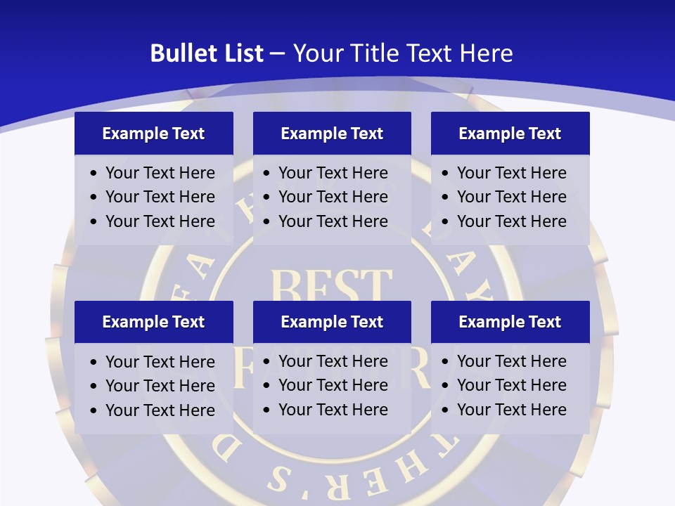 Holiday Dady Trophy PowerPoint Template