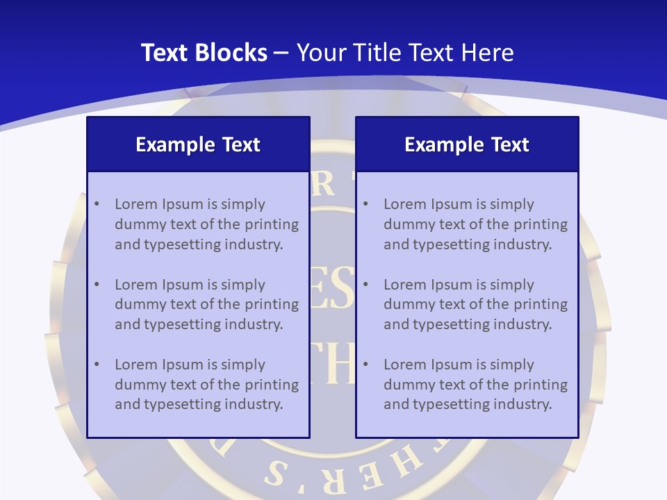 Holiday Dady Trophy PowerPoint Template