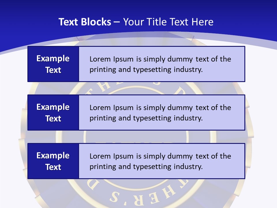 Holiday Dady Trophy PowerPoint Template