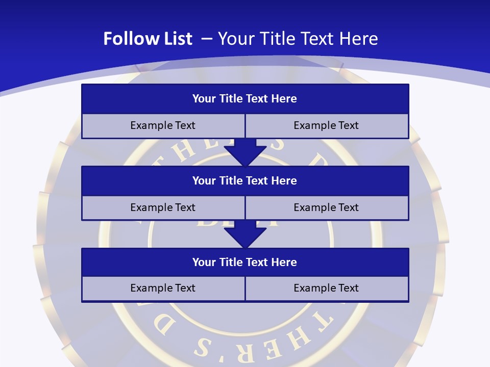 Holiday Dady Trophy PowerPoint Template