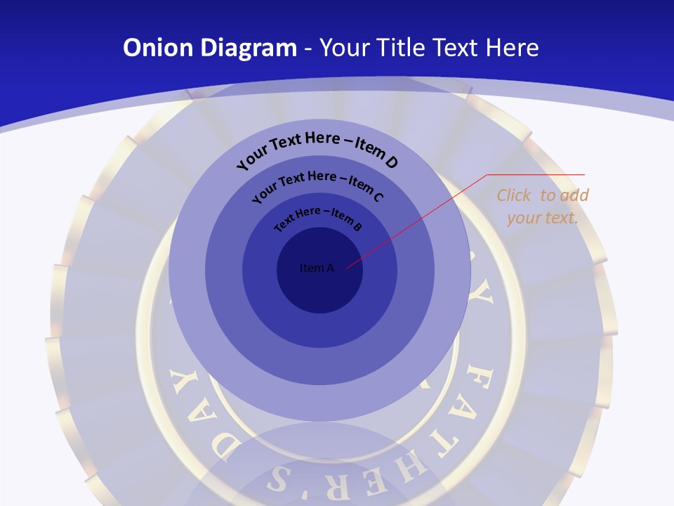 Holiday Dady Trophy PowerPoint Template