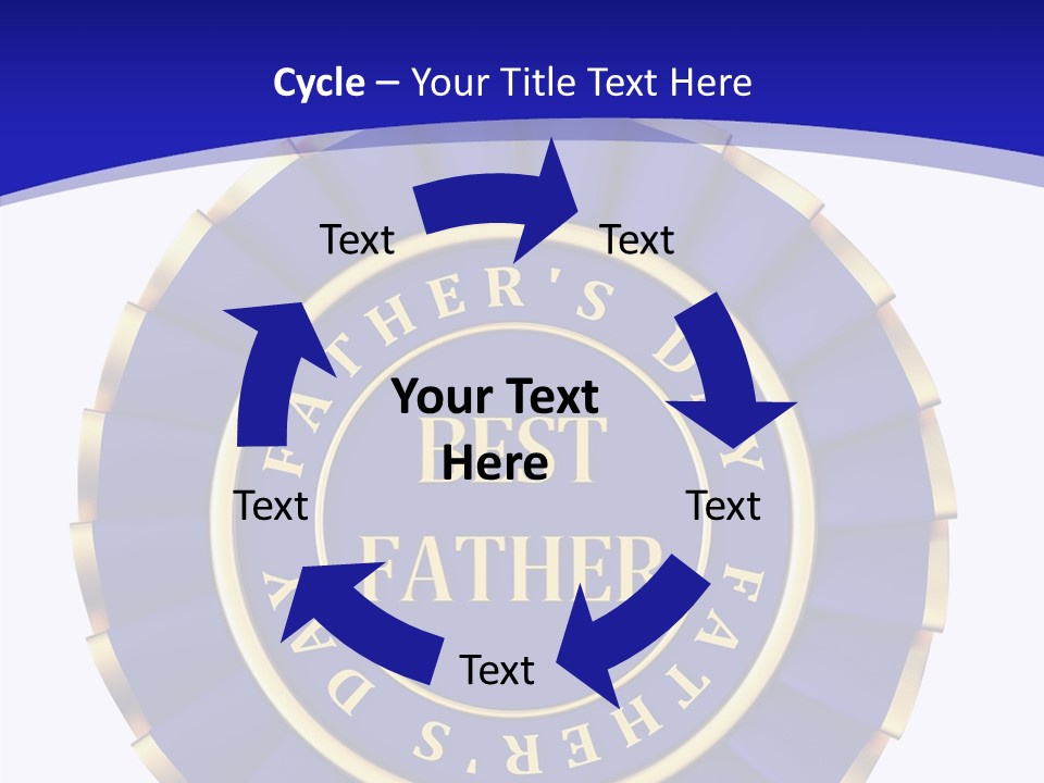 Holiday Dady Trophy PowerPoint Template