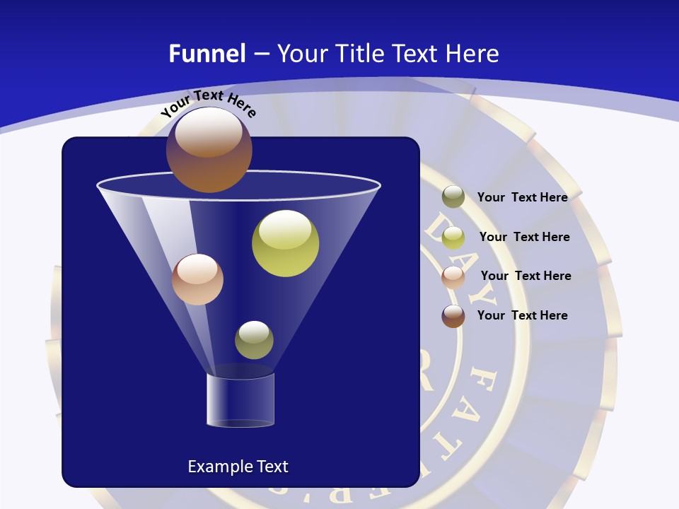 Holiday Dady Trophy PowerPoint Template