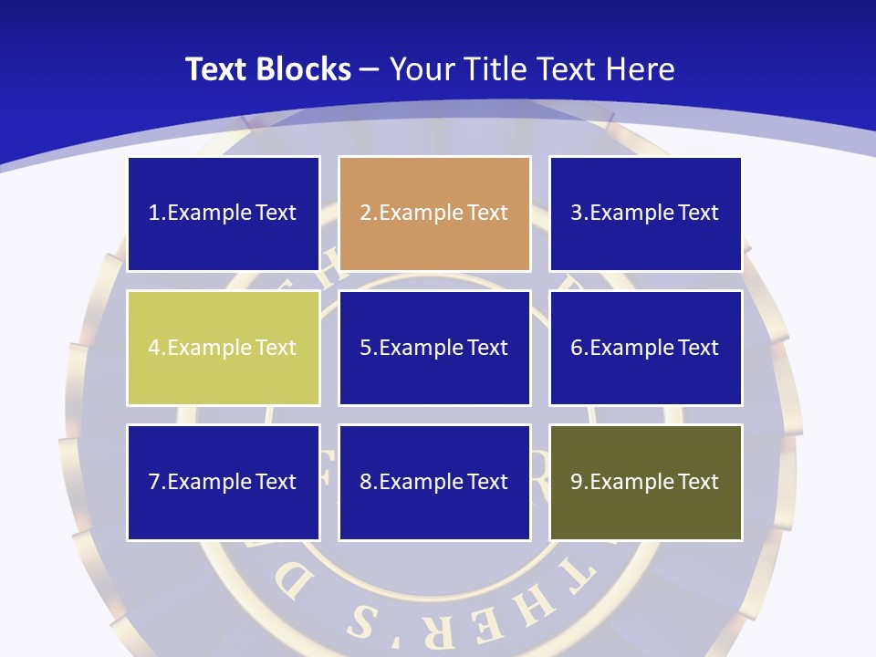 Holiday Dady Trophy PowerPoint Template