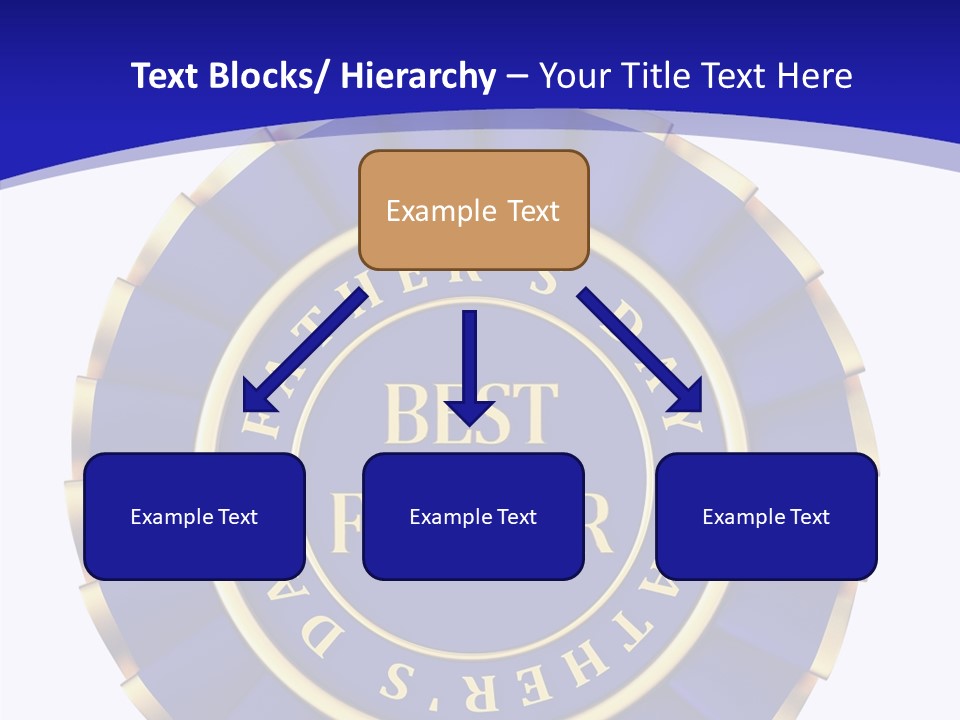 Holiday Dady Trophy PowerPoint Template