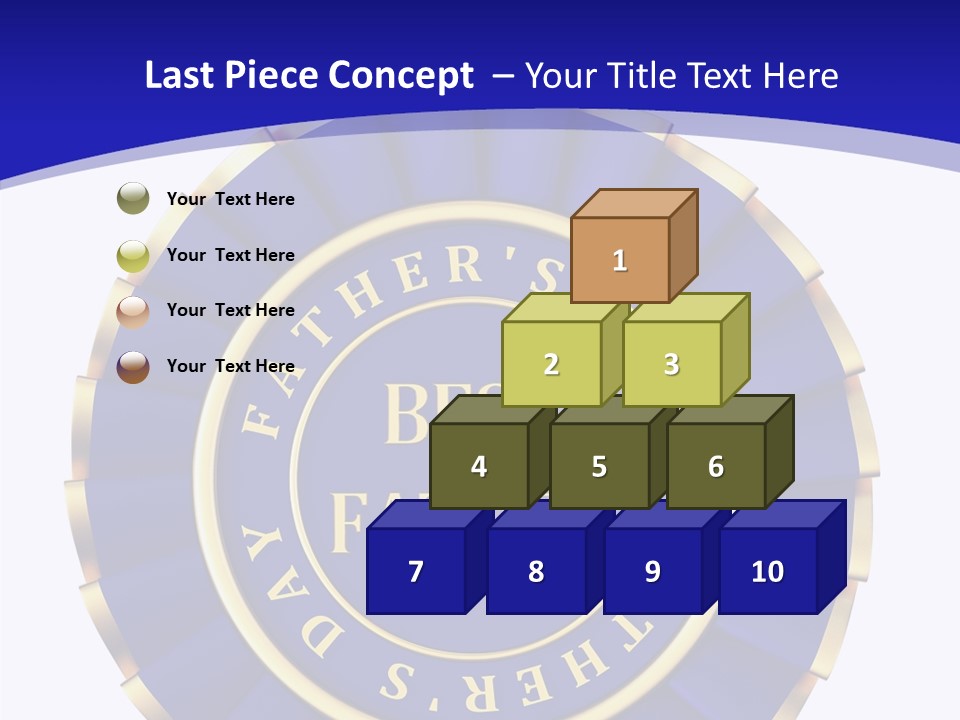 Holiday Dady Trophy PowerPoint Template