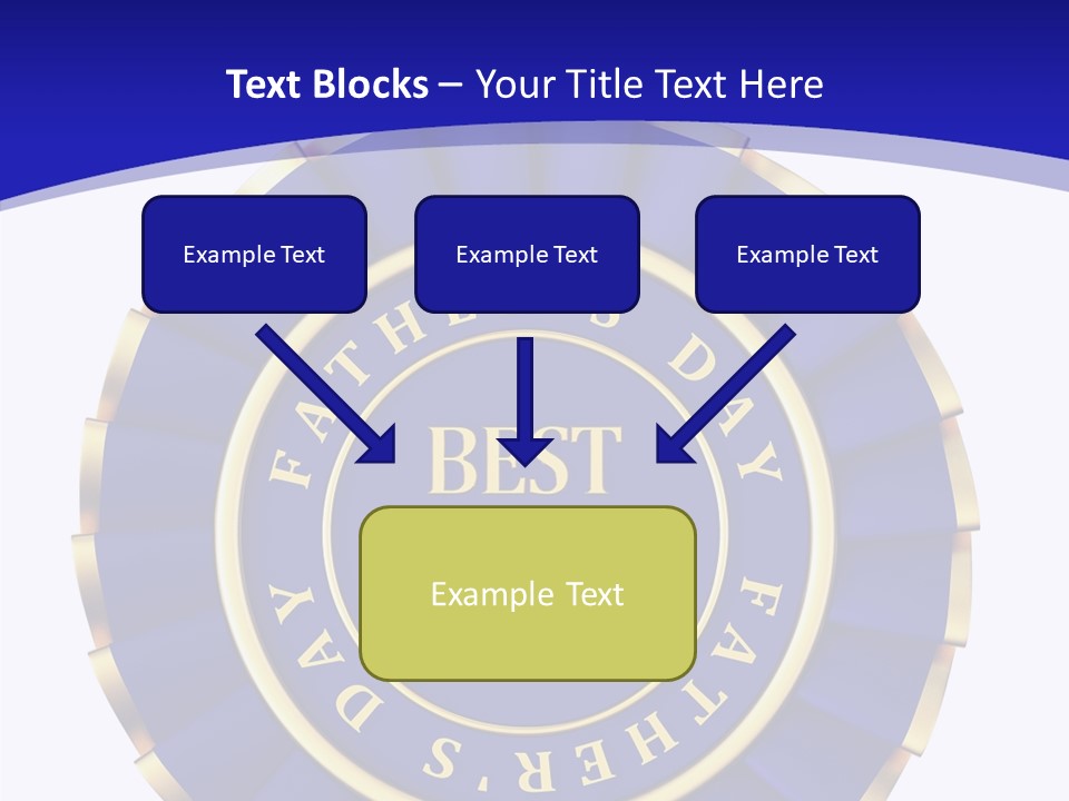 Holiday Dady Trophy PowerPoint Template