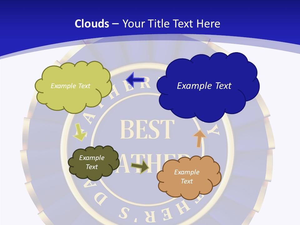 Holiday Dady Trophy PowerPoint Template