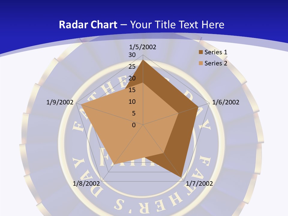 Holiday Dady Trophy PowerPoint Template