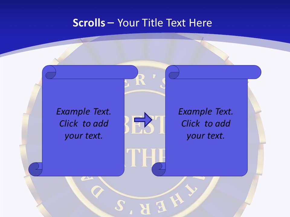 Holiday Dady Trophy PowerPoint Template