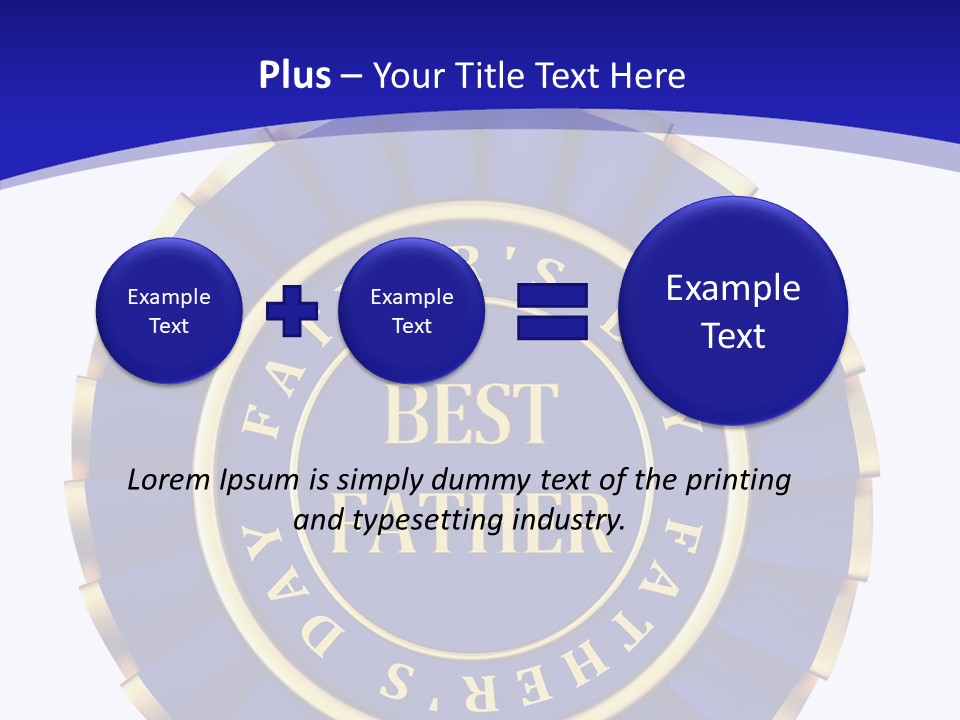 Holiday Dady Trophy PowerPoint Template