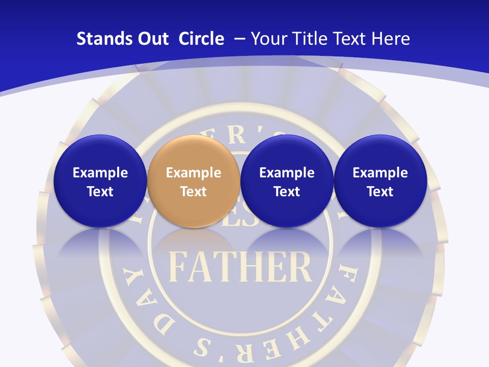 Holiday Dady Trophy PowerPoint Template