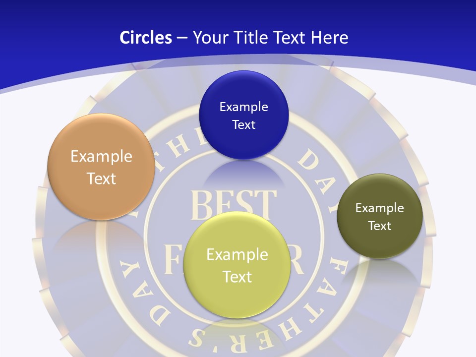 Holiday Dady Trophy PowerPoint Template