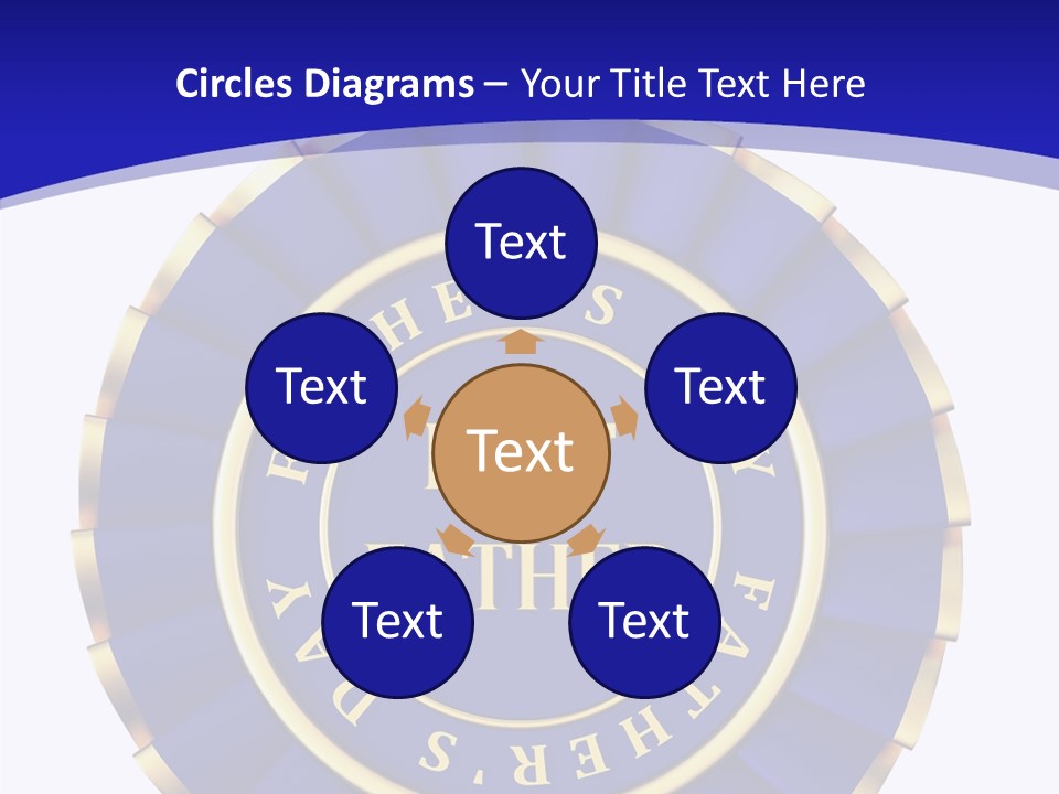 Holiday Dady Trophy PowerPoint Template