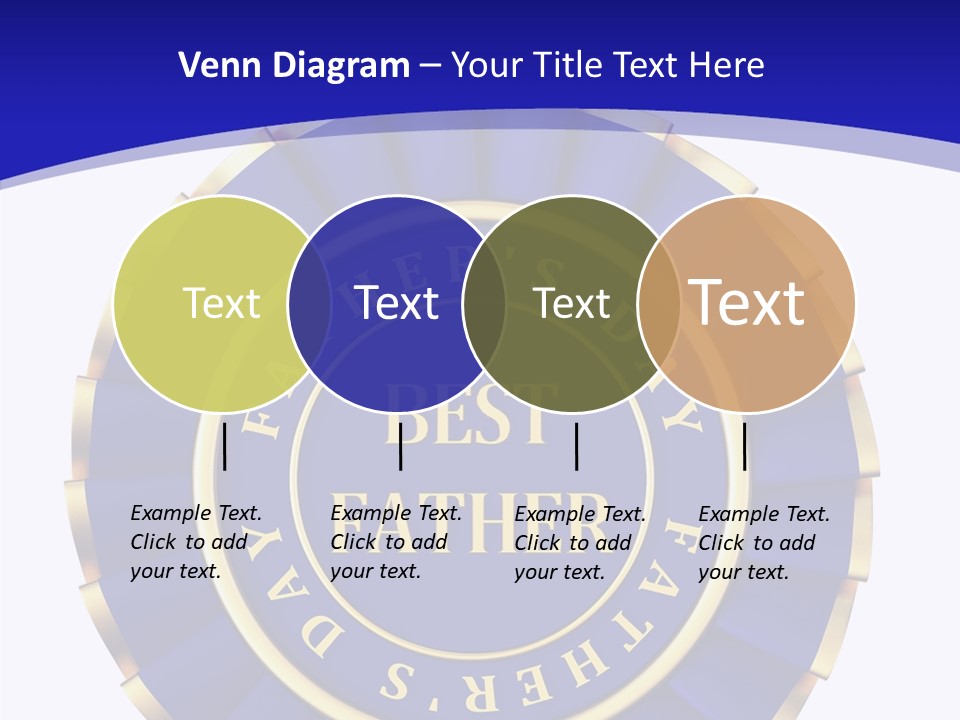 Holiday Dady Trophy PowerPoint Template