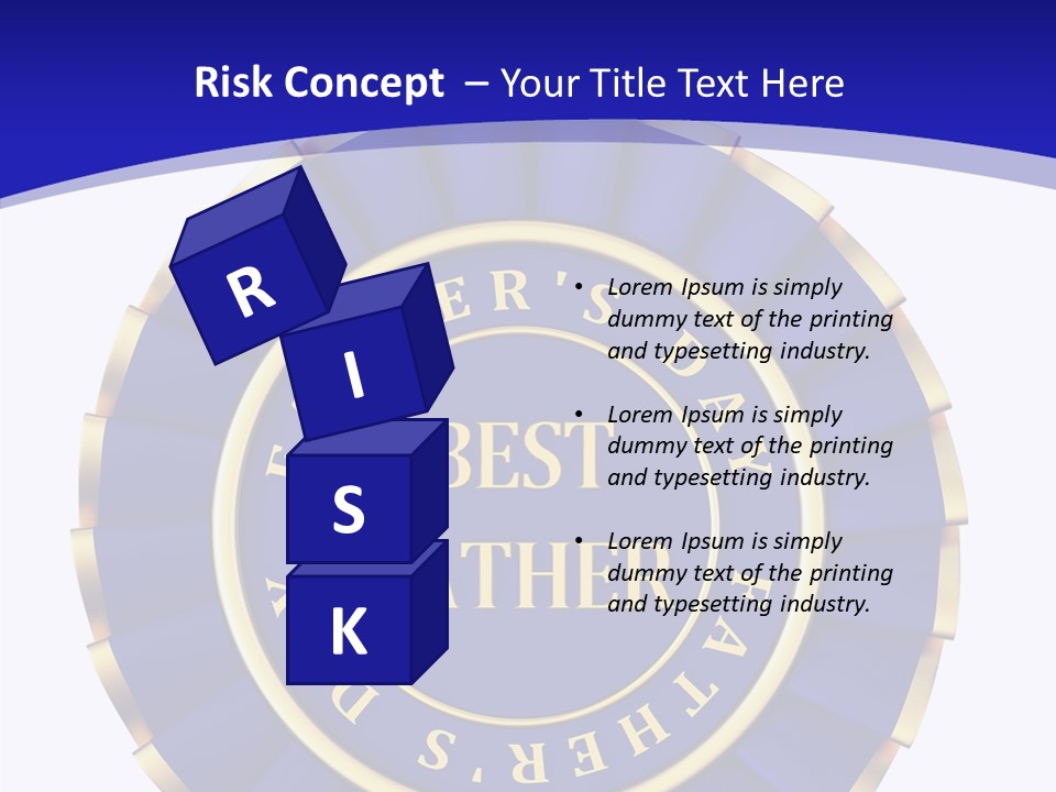 Holiday Dady Trophy PowerPoint Template