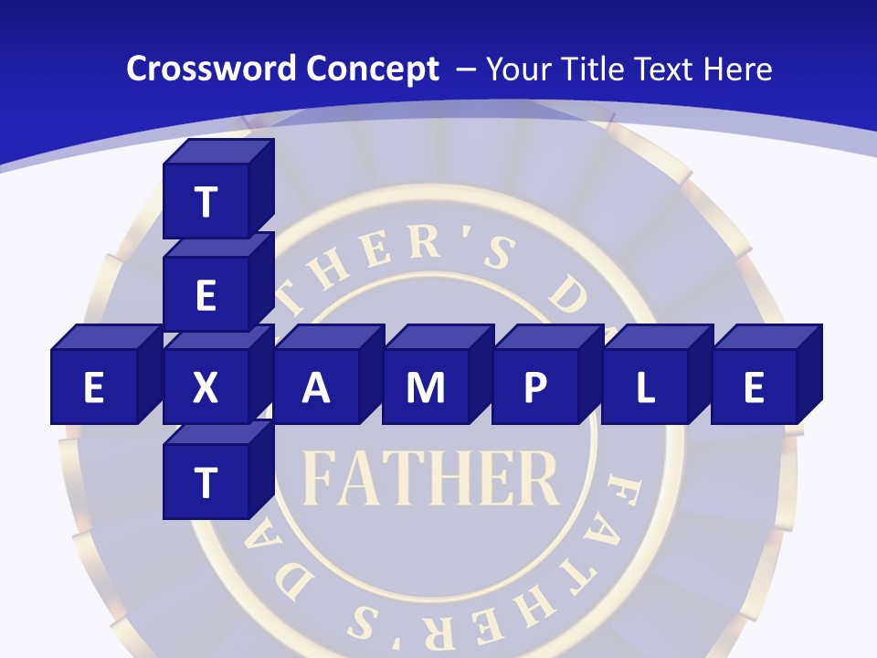 Holiday Dady Trophy PowerPoint Template