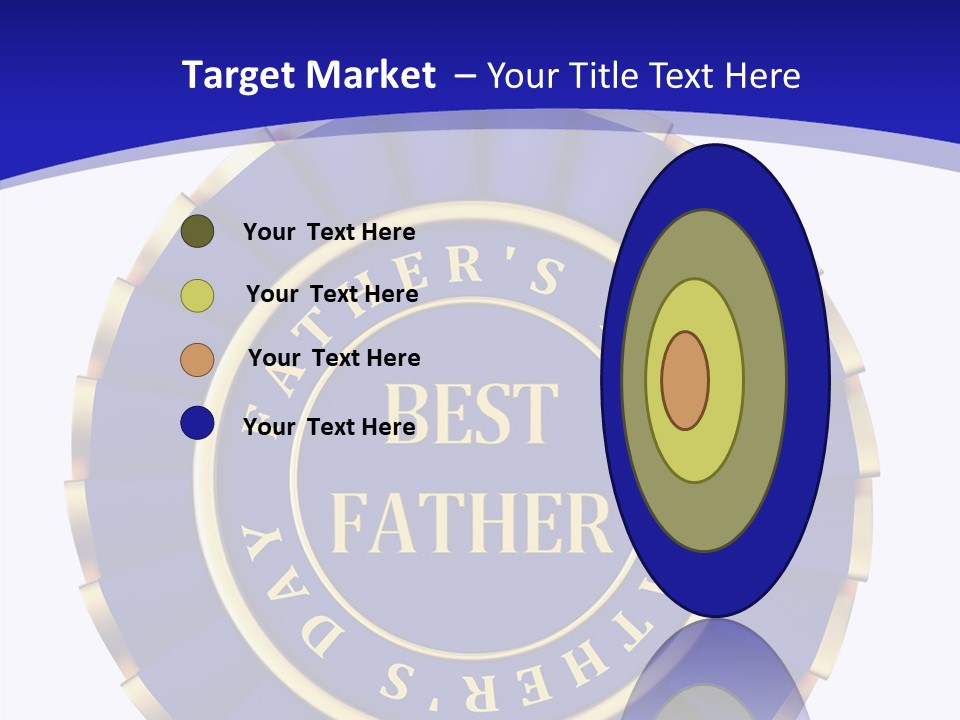 Holiday Dady Trophy PowerPoint Template