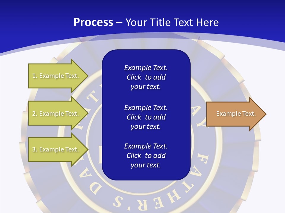 Holiday Dady Trophy PowerPoint Template