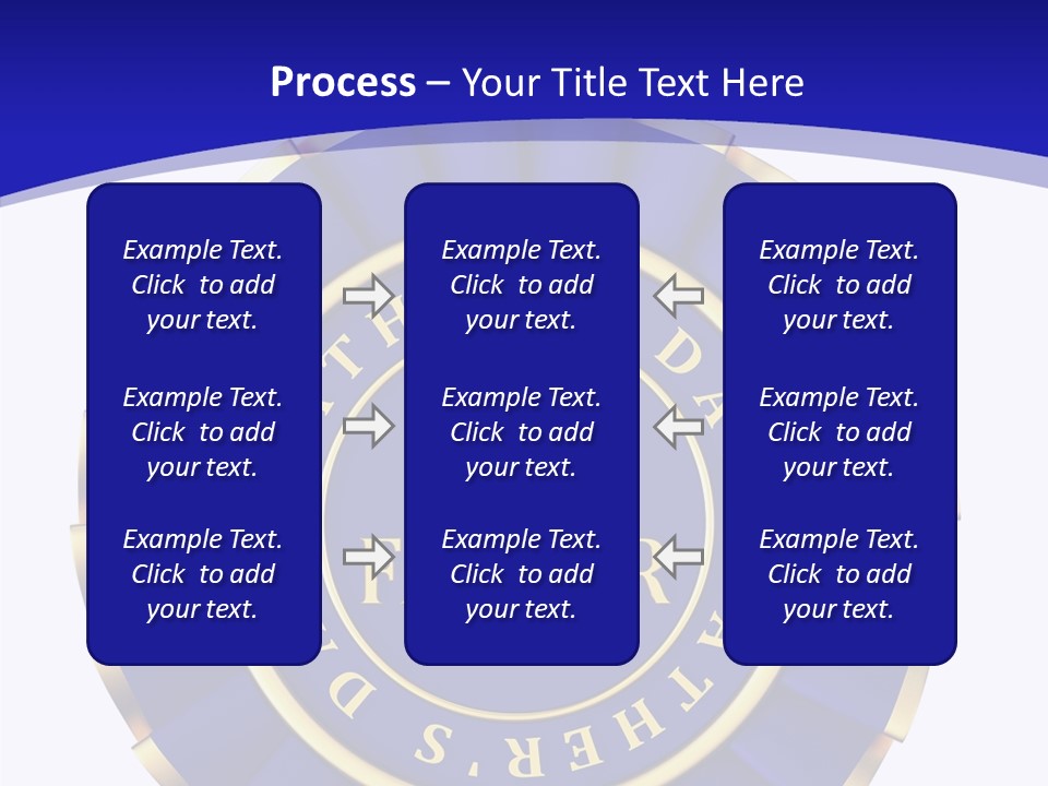 Holiday Dady Trophy PowerPoint Template