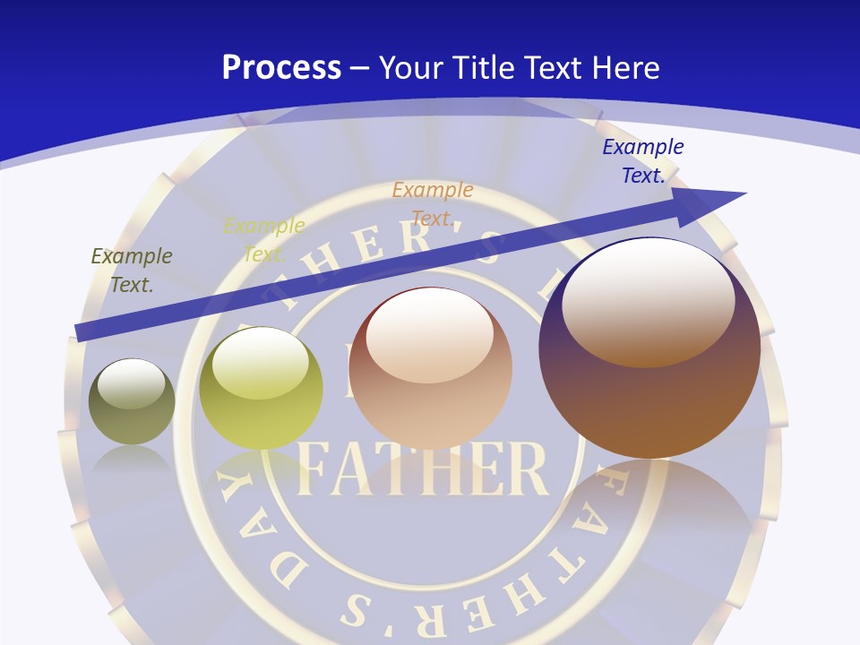 Holiday Dady Trophy PowerPoint Template