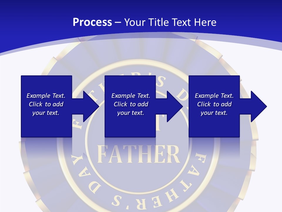 Holiday Dady Trophy PowerPoint Template