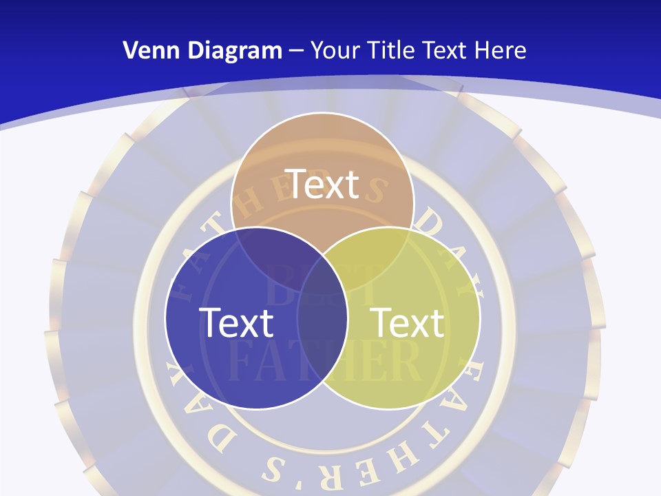 Holiday Dady Trophy PowerPoint Template