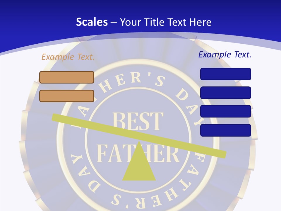 Holiday Dady Trophy PowerPoint Template