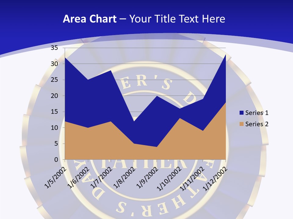 Holiday Dady Trophy PowerPoint Template