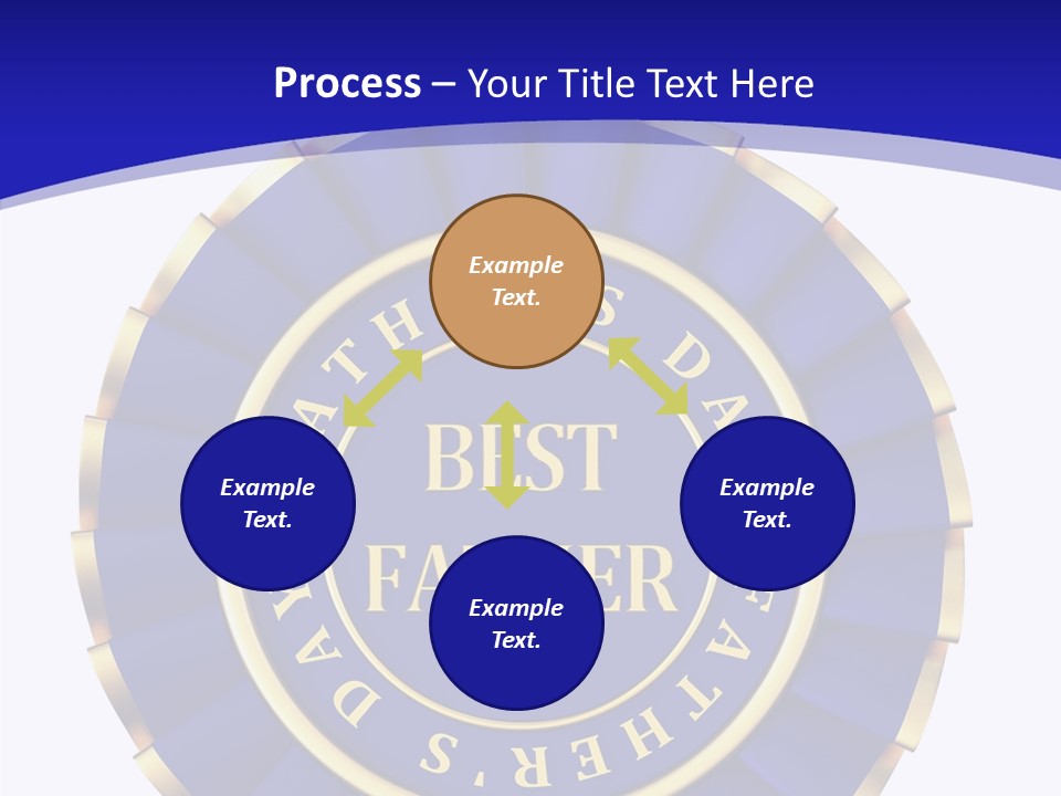 Holiday Dady Trophy PowerPoint Template