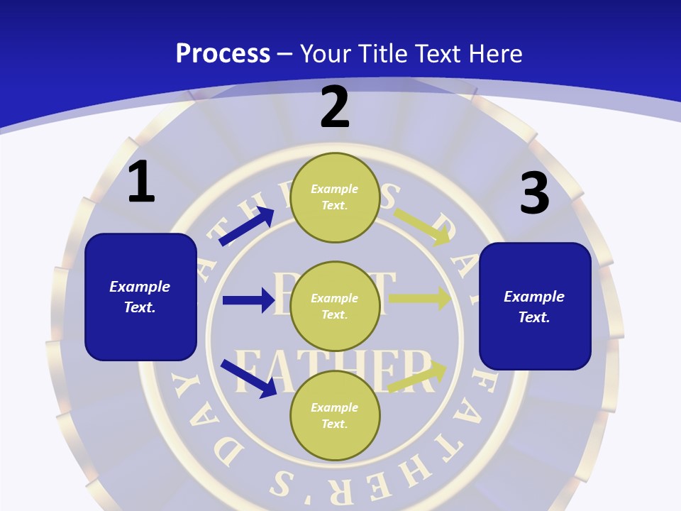 Holiday Dady Trophy PowerPoint Template