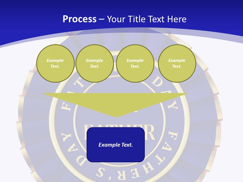 Holiday Dady Trophy PowerPoint Template