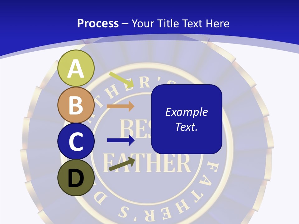Holiday Dady Trophy PowerPoint Template