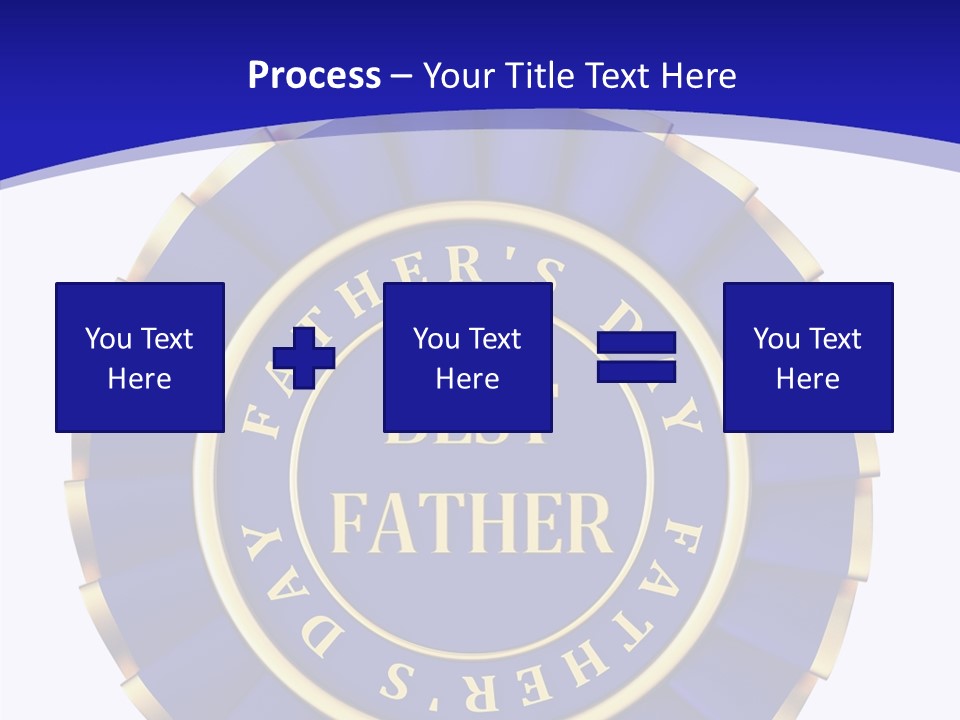 Holiday Dady Trophy PowerPoint Template