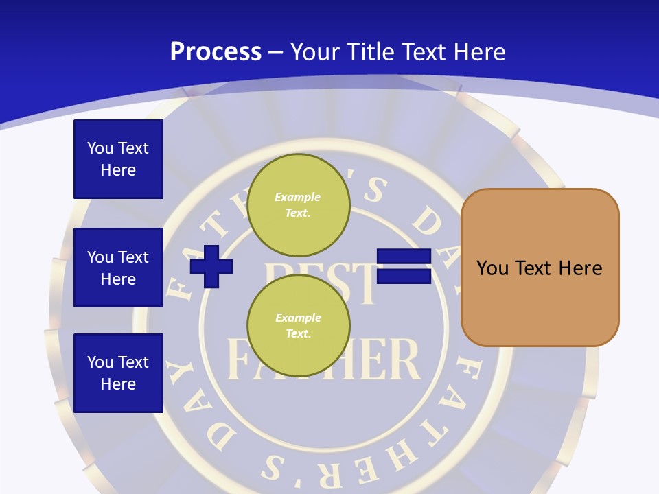 Holiday Dady Trophy PowerPoint Template