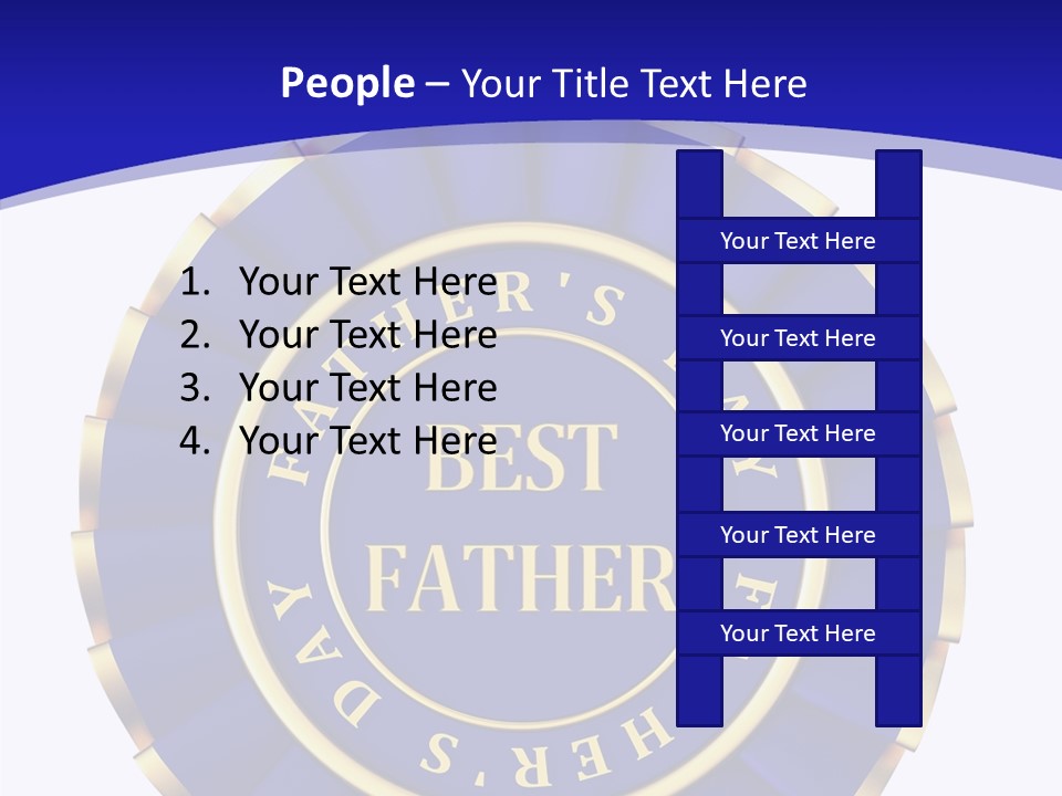Holiday Dady Trophy PowerPoint Template