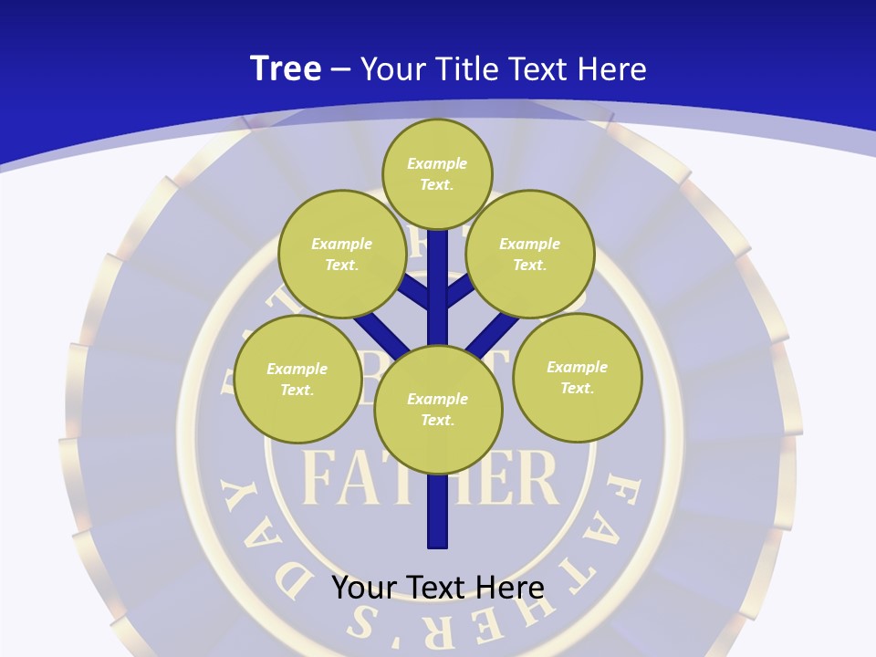 Holiday Dady Trophy PowerPoint Template