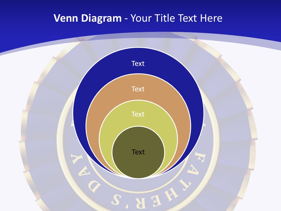 Holiday Dady Trophy PowerPoint Template